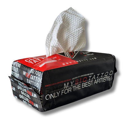 CLEAN TATTOO - Lingettes Nettoyantes pour Tatouage