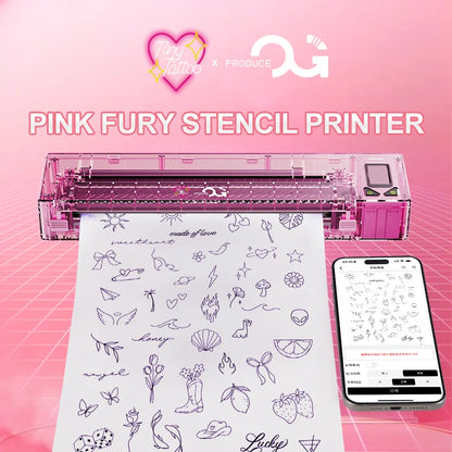 THERMOCOPIEUR sans fil Fury (Tattoo Transfer) ROSE ÉDITION LIMITÉE